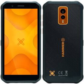 Mobilný telefón myPhone Hammer Energy X (TELMYAHENERXLOR) čierny/oranžový