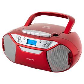 Rádiomagnetofón s CD Hyundai TRC 333 AU3BTR červený