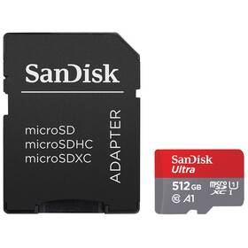 Pamäťová karta SanDisk Ultra microSDXC 512GB (140R) A1 Class 10 UHS-I + SD adaptér (SDSQUAC-512G-GN6MA)