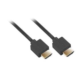 Kábel GoGEN HDMI 2.0, 3m, pozlátený, High speed, s ethernetom (GOGHDMI300MM02) čierny