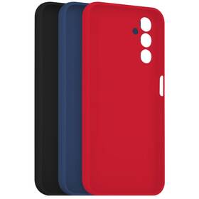 Set krytov na mobil FIXED Story na Samsung Galaxy A14/A14 5G (FIXST-1072-3SET2) čierny/červený/modrý