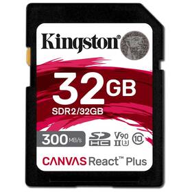Pamäťová karta Kingston Canvas React Plus 32GB SDHC UHS-II (300R/260W) (SDR2/32GB)