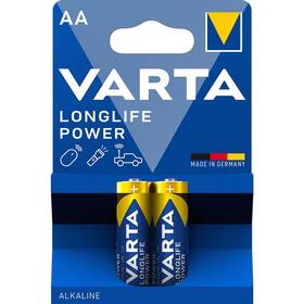 Batéria alkalická Varta Longlife Power AA, LR06, blister 2ks (4906121412)