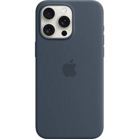 Apple Silicone Case s MagSafe pro iPhone 15 Pro Max - bouřkově modrý