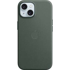 Apple FineWoven Case s MagSafe pro iPhone 15 - listově zelený
