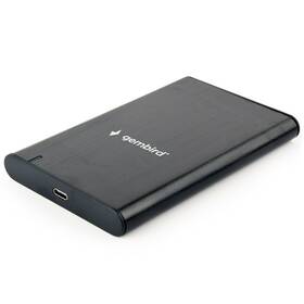 Box na HDD Gembird pre 2,5” disky, USB 3.1, Type-C, brúsený hliník (HDP05243L)