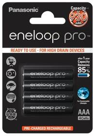 Batéria nabíjacia Panasonic Eneloop Pro AAA, HR03, 930mAh, Ni-MH, blistr 4ks (BK-4HCDE/4BE)