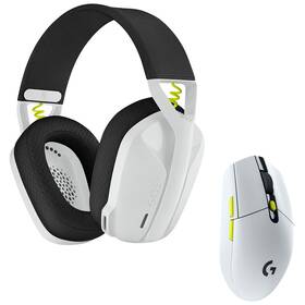 Headset Logitech Wireless Gaming Combo G435 + G305 (981-001162) biely