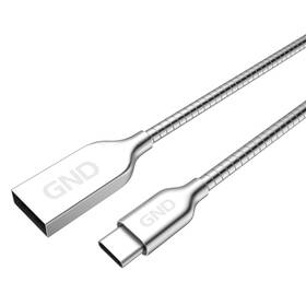 GND USB/USB-C, 1m, opletený, oceľový