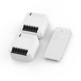 Vypínač INELS kľúčenka (2x RFSAI-11B-SLRF KEY-40/W) biely