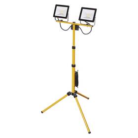 Reflektor EMOS Hobby Slim, 2x 30W, trojnožka (ZS2231.2) čierny/žltý