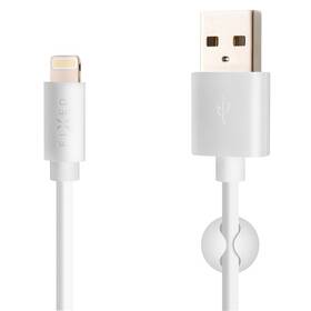 Kábel FIXED USB/Lightning, MFI, 2m (FIXD-UL2M-WH) biely