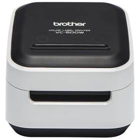 Tlačiareň štítkov Brother VC-500W (VC500WZ1) čierna/biela