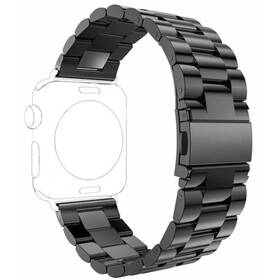 Remienok WG na Apple Watch, kovový pletený + adapter 42/44/45/49 mm (9152) čierny