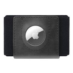 Peňaženka FIXED Tiny Wallet pre AirTag z pravej hovädzej kože (FIXWAT-STN2-BK) čierna