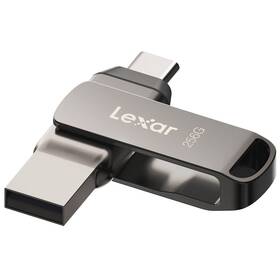 USB flashdisk Lexar JumpDrive D400 Dual, 256GB (LJDD400256G-BNQNG) sivý