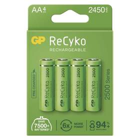 Batéria nabíjacia GP ReCyko, HR06, AA, 2450mAh, NiMH, krabička 4ks (B21254)