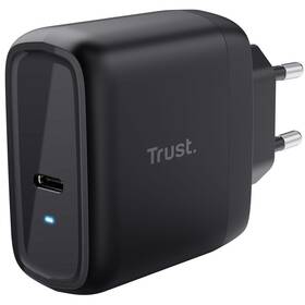 Sieťový adaptér Trust Maxo 65 W USB-C s káblom USB-C/USB-C, 2 m (24817) čierny