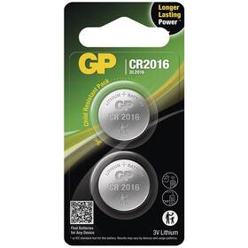 Batéria lítiová GP CR2016, blister 2 ks (B15163)