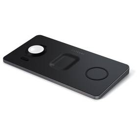 Bezdrôtová nabíjačka Satechi Trio Wireless Charging Pad (Apple Watch, Airpods, iPhone) (ST-X3TWCPM) čierna