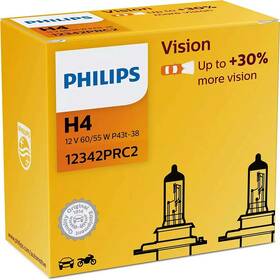 Autožiarovka Philips Vision H4, 2 ks (12342PRC2)