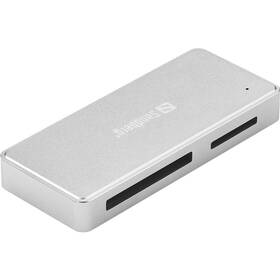 Čítačka pamäťových kariet Sandberg USB-C/A, CFast+SD Card Reader (136-42) sivá