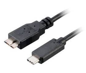 Kábel akasa USB-C 3.1/USB micro B, 1m (AK-CBUB29-10BK) čierny