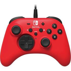 Gamepad HORI Wired Controller HORIPAD pro Nintendo Switch (NSW-156U) červený