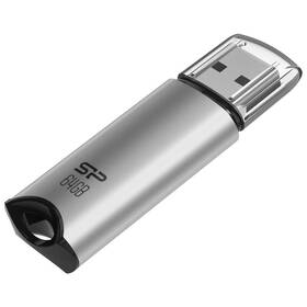 USB flashdisk Silicon Power Marvel M02 64 GB (SP064GBUF3M02V1S) strieborný