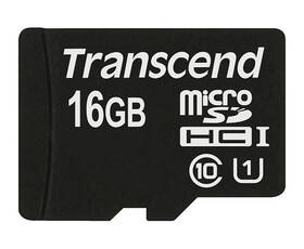 Pamäťová karta Transcend MicroSDHC Premium 16GB UHS-I U1 (45MB/s) (TS16GUSDCU1)