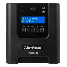 Záložný zdroj Cyber Power Systems Professional Tower LCD UPS 750VA/675W (PR750ELCD)