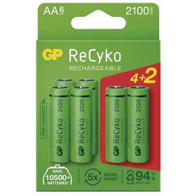 Batéria nabíjacia GP ReCyko 2100 AA (HR6), 6 ks (B2121V)