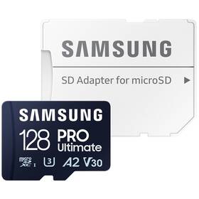 Pamäťová karta Samsung Micro SDXC PRO Ultimate 128GB UHS-I U3 (200R/130W) + SD adaptér (MB-MY128SA/WW)