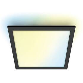 LED stropné svietidlo WiZ Panel Ceiling 36W SQ (929003241701) čierne