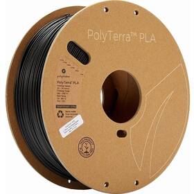 Tlačová struna (filament) Polymaker PolyTerra PLA, 1,75 mm, 1 kg - Charcoal Black (PM70820)
