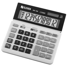 Kalkulačka Eleven SDC368, stolná, dvanásťmiestna (SDC-368) čierna/biela
