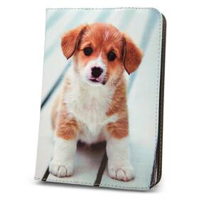 Puzdro na tablet flipové GreenGo Cute Puppy na tablet 7-8" (GSM094412)
