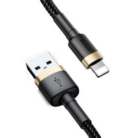 Kábel Baseus Cafule USB/Lightning, 1m (CALKLF-BV1) čierny/zlatý