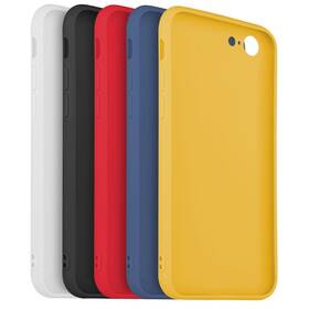 Set krytov na mobil FIXED Story na Apple iPhone 7/8/SE (2020/2022) (FIXST-100-5SET1) čierny/biely/červený/modrý/žltý