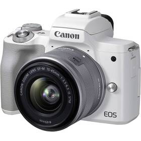 Digitálny fotoaparát Canon EOS M50 Mark II + EF-M 15-45 (4729C005) biely