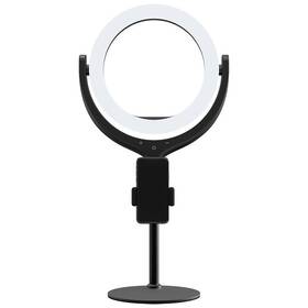 Svetlo devia selfie stojan so svetelným prstencom 8" (BRA010204) čierne