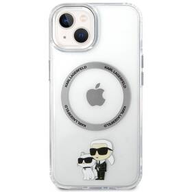 Kryt na mobil Karl Lagerfeld IML Karl and Choupette NFT MagSafe na Apple iPhone 15 (KLHMP15SHNKCIT) priehľadný