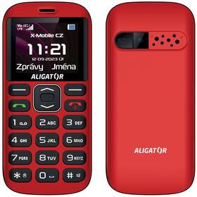 Mobilný telefón Aligator A720 4G Senior (A720RB) čierny/červený
