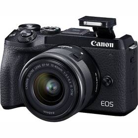 Digitálny fotoaparát Canon EOS M6 MARK II + EF-M 15-45 mm IS STM + EVF hľadáčik (3611C012) čierny