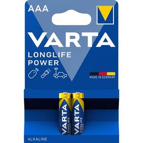 Batéria alkalická Varta Longlife Power AAA, LR03, blister 2ks (4903121412)