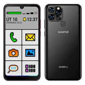 Mobilný telefón Aligator S6100 Senior (AS6100SENBK) čierny