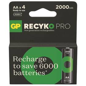 Batéria nabíjacia GP ReCyko Pro AA (HR6), 4 ks (B26204)