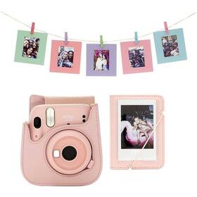 Digitálny fotoaparát Fujifilm Instax mini 11 Vianočný set ružový