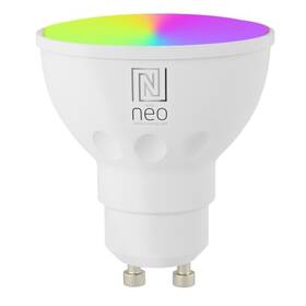 Inteligentná žiarovka IMMAX NEO SMART LED GU10 6W RGB+CCT farebná a biela, stmievateľná, WiFi (07724L)
