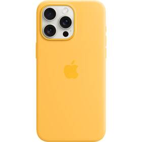 Apple iPhone 15 Pro Max Silicone Case s MagSafe - paprskově žlutý